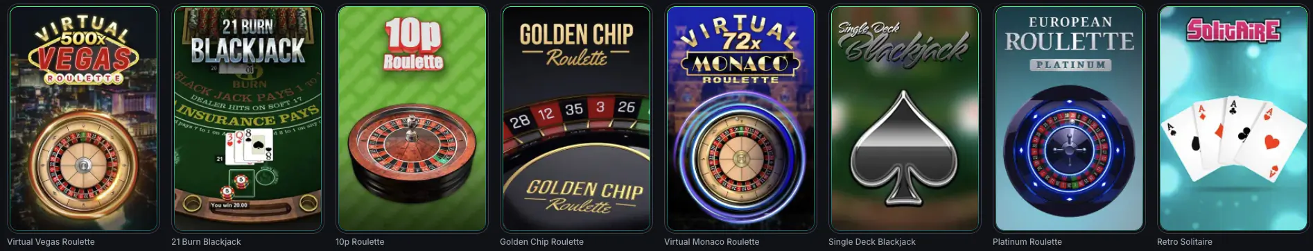 Tischspiele bei KinBet